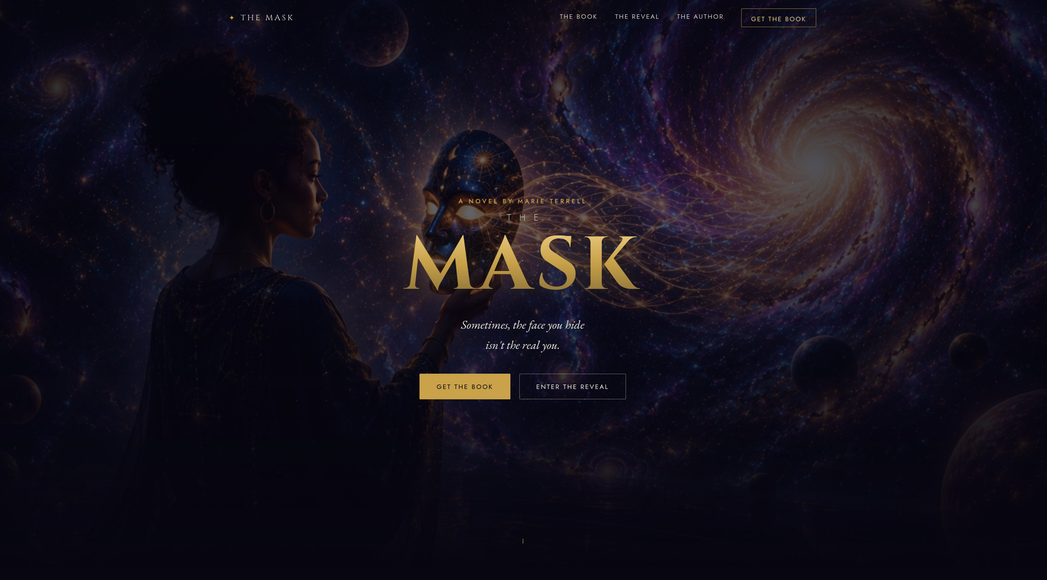 Marie Terrell website, custom web design by Nine By Six
