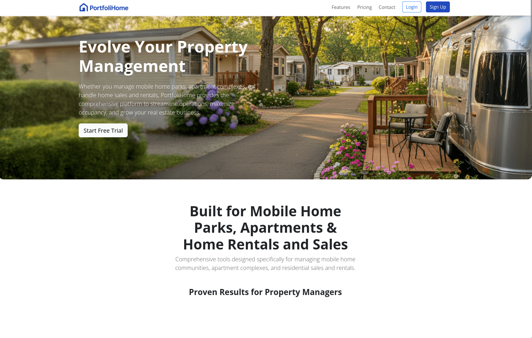 Portfolihome website — custom web design by Nine By Six